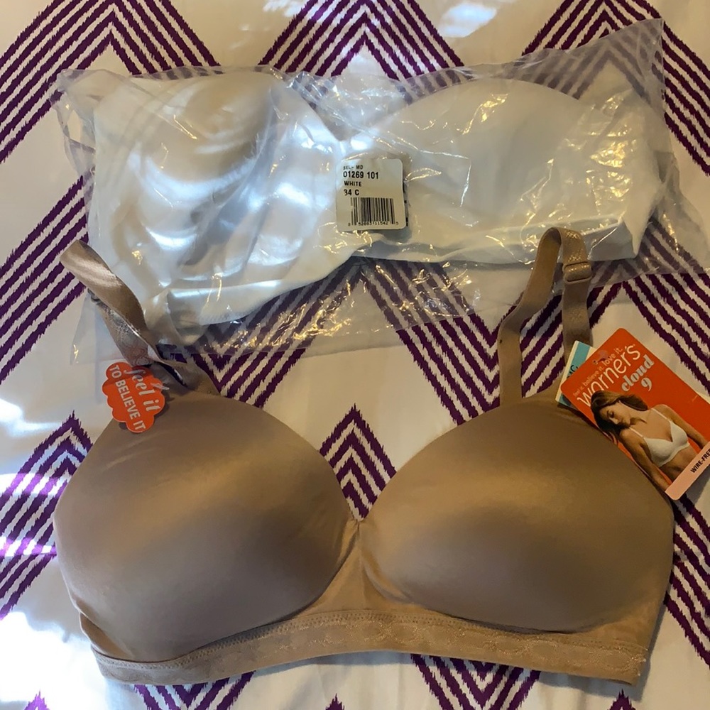 NWT. Warner’s bras bundle - 34 C